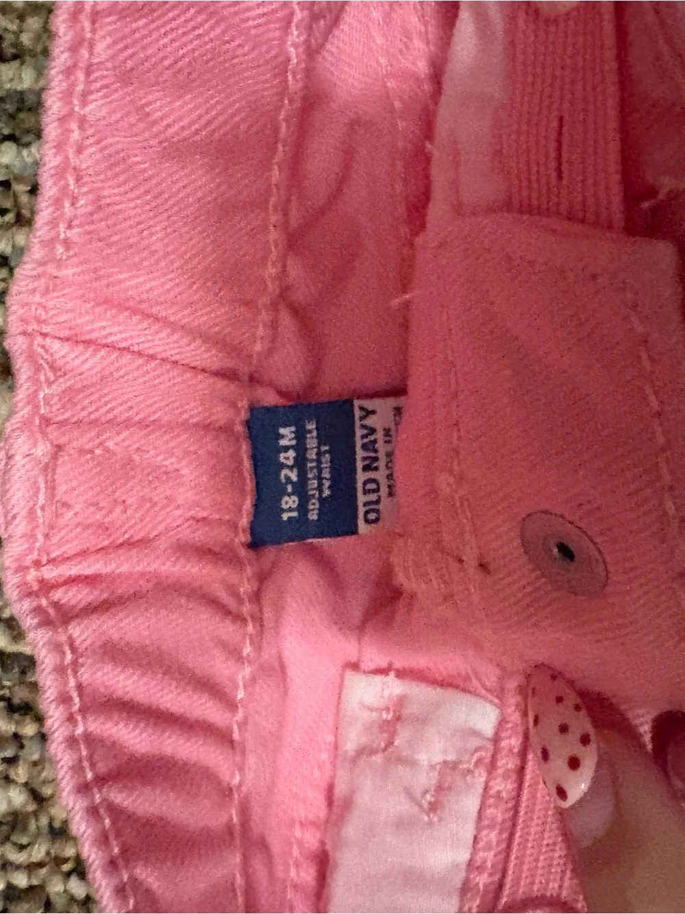 Old Navy Pink Denim Skort-Style Shorts